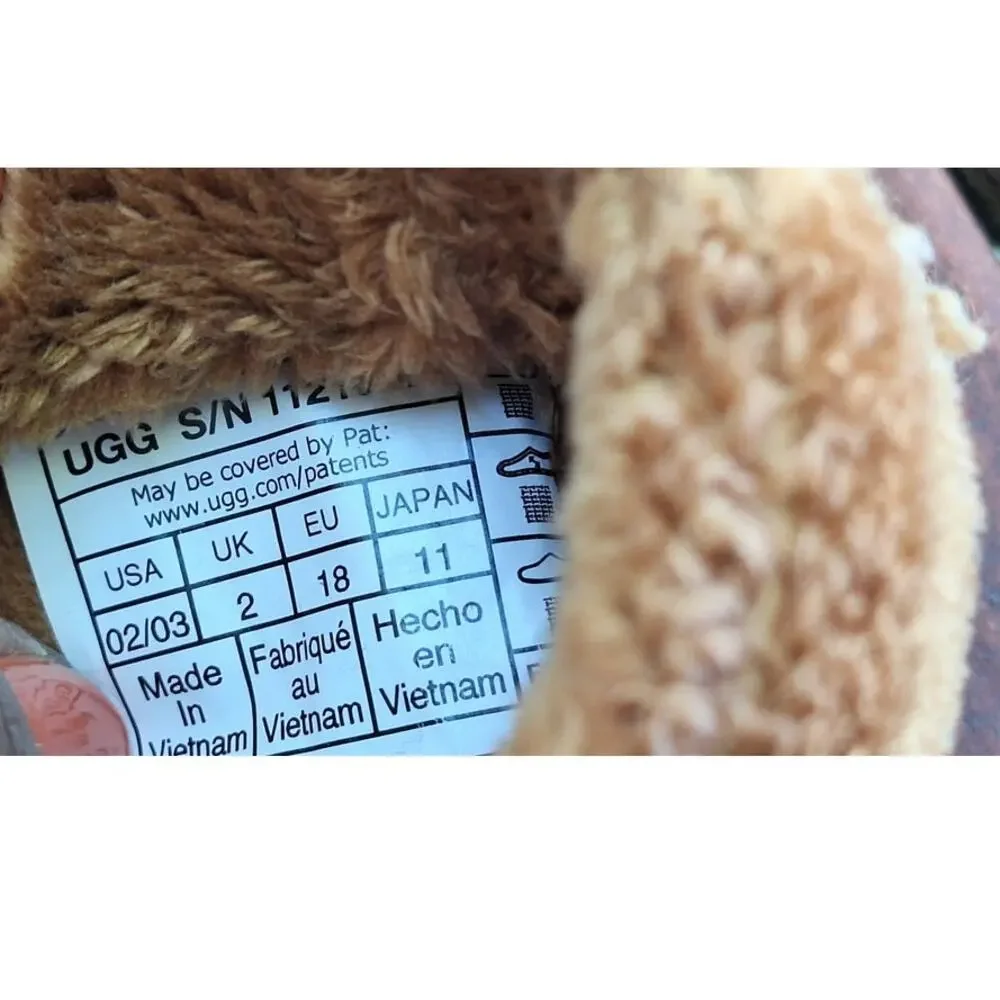 UGG Bixbee Baby Koala Plushie Booties Sleepers Soft Shoes Size 02-03 S 4.5